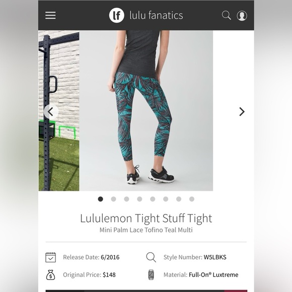 Lululemon Athletica Blue Leggings with Compression Fit 24” - Picture 1 of 10